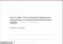 Sites similar to joro.me