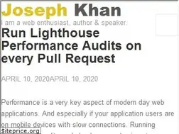 Sites similar to josephkhan.me