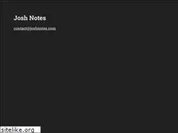 Sites similar to joshnotes.com