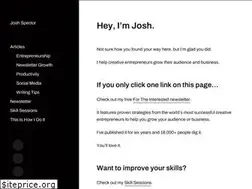 Sites similar to joshspector.com