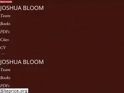 Sites similar to joshuabloom.net