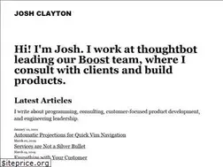 Sites similar to joshuaclayton.me