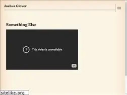 Sites similar to joshuaglover.com