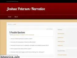 Sites similar to joshuapetersonblog.wordpress.com
