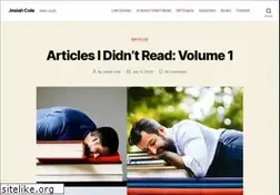 Sites similar to josiahcole.com