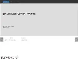 Sites similar to josiahmacyfoundation.org
