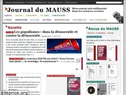 Sites similar to journaldumauss.net