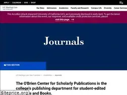 Sites similar to journals.uchastings.edu