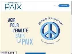 Sites similar to journeesdelapaix.com