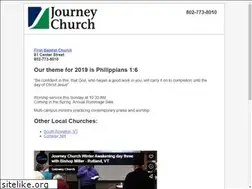 Sites similar to journeychurchvt.com