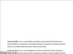 Sites similar to journeywellspa.com