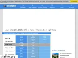 Sites similar to joursferies.fr