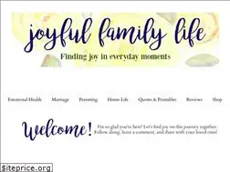 Sites similar to joyfulfamilylife.com