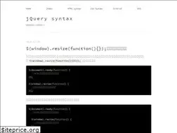 Sites similar to jquerysyntax.tumblr.com