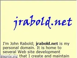 Sites similar to jrabold.net