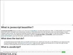 Sites similar to js-beautify.com