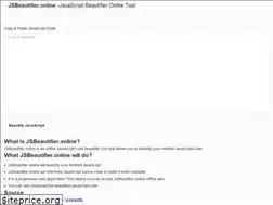 Sites similar to jsbeautifier.online