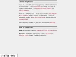 Sites similar to jsvine.com