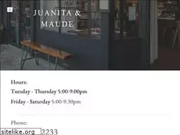 Sites similar to juanitaandmaude.com