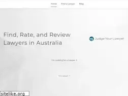 Sites similar to judgeyourlawyer.com.au