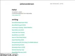Sites similar to juliancanderson.com