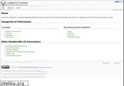 Sites similar to julianscorner.com