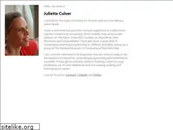 Sites similar to julietteculver.com