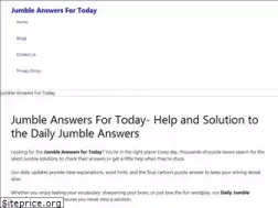Sites similar to jumbleanswertoday.com