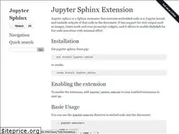 Sites similar to jupyter-sphinx.readthedocs.io