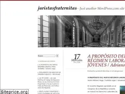 Sites similar to juristasfraternitas.wordpress.com