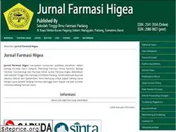 Sites similar to jurnalfarmasihigea.org