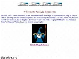 Sites similar to justaddrocks.com