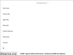 Sites similar to justalternativeto.com