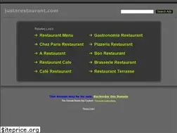 Sites similar to justarestaurant.com