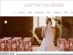 Sites similar to justforyoubridal.co.uk