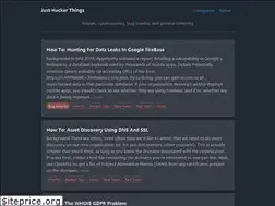 Sites similar to justhackerthings.com
