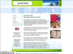 Sites similar to justhiswords.com