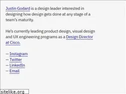 Sites similar to justingodard.com