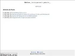 Sites similar to justinwatson.name