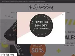 Sites similar to justkiddingshop.com