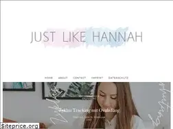 Sites similar to justlikehannah.de