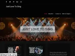 Sites similar to justlovetosing.com
