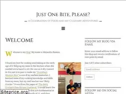 Sites similar to justonebiteplease.com