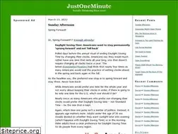 Sites similar to justoneminute.typepad.com