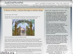Sites similar to justonemorepet.wordpress.com
