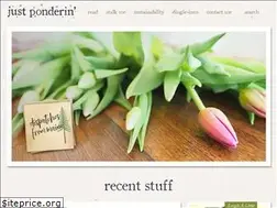 Sites similar to justponderin.com