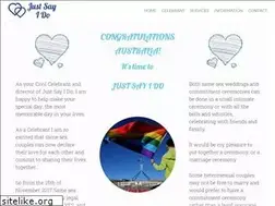 Sites similar to justsayido.com.au