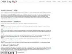 Sites similar to justsayn2o.com
