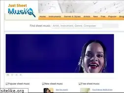Sites similar to justsheetmusic.com