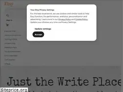 Sites similar to justthewriteplace.etsy.com